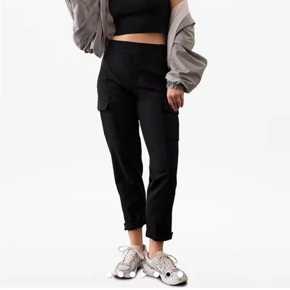ATHLETA Endless High Rise Cargo Pant Jogger Black - Picture 8 of 14